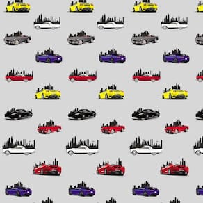 Papel Parede Carros Famosos Autocolante Lavável Sala Quarto