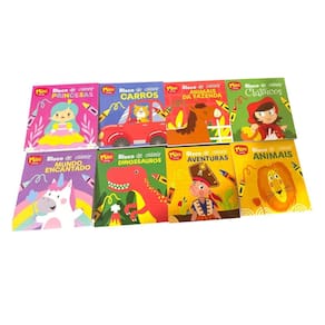 4 Livro Infantil Blocos De Colorir Mini Livros Temas Variado
