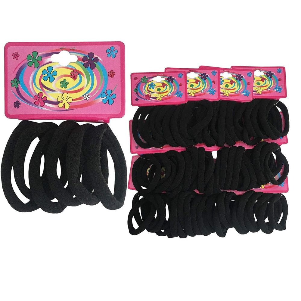 Kit 120 Elásticos Preto Xuxinha Para Cabelo Infantil