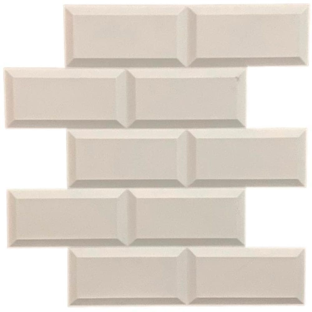 16 Placas 3D Pvc Tijolinho Retro Parede Revestimento 50X50Cm