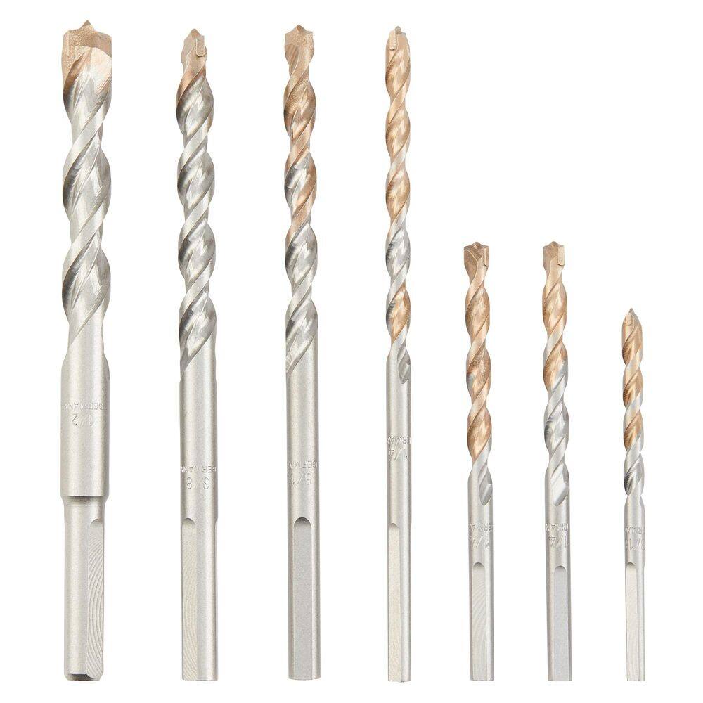Conjunto de brocas para alvenaria DEWALT Percussion Concrete & Block 7PC