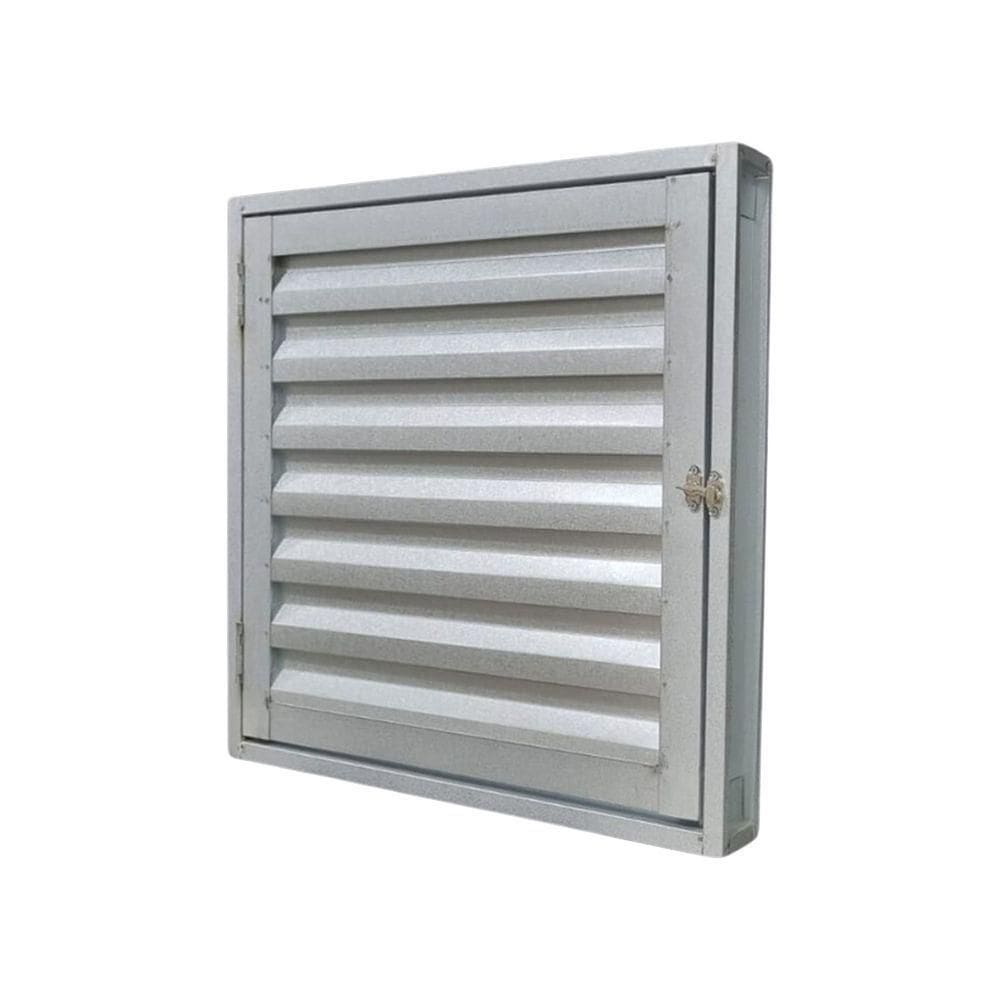 Porta Alçapão Alumínio Galvanizado 60x80 R120 Silver - Prata - Cinza