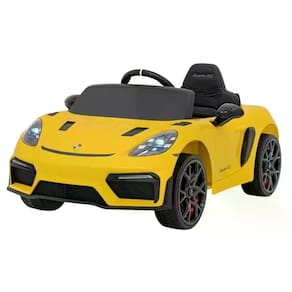 Carro Elétrico Infantil Porsche Spyder 718 Rs 12v Amarelo Bel