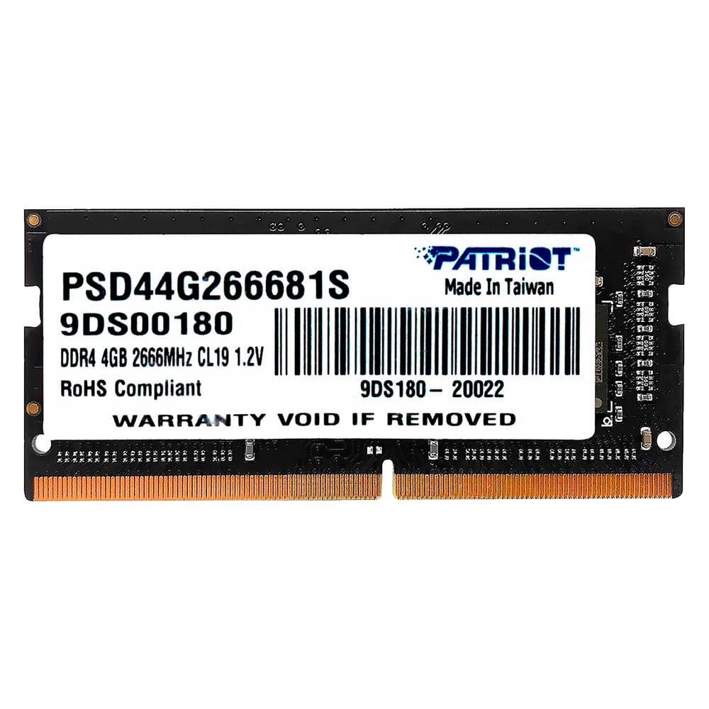 Memória RAM para Notebook Patriot Signature 4GB DDR4 2666MHZ