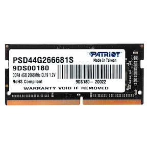 Memória RAM para Notebook Patriot Signature 4GB DDR4 2666MHZ