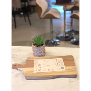 Tabua De Corte De Acacia Rustica 43Cm - Oikos Natural