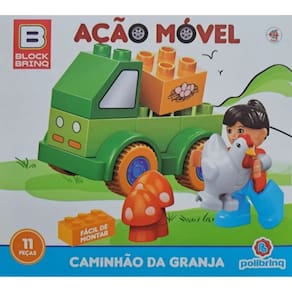 Blocos De Montar Block Brinq Caminhao da Granja Polibrinq