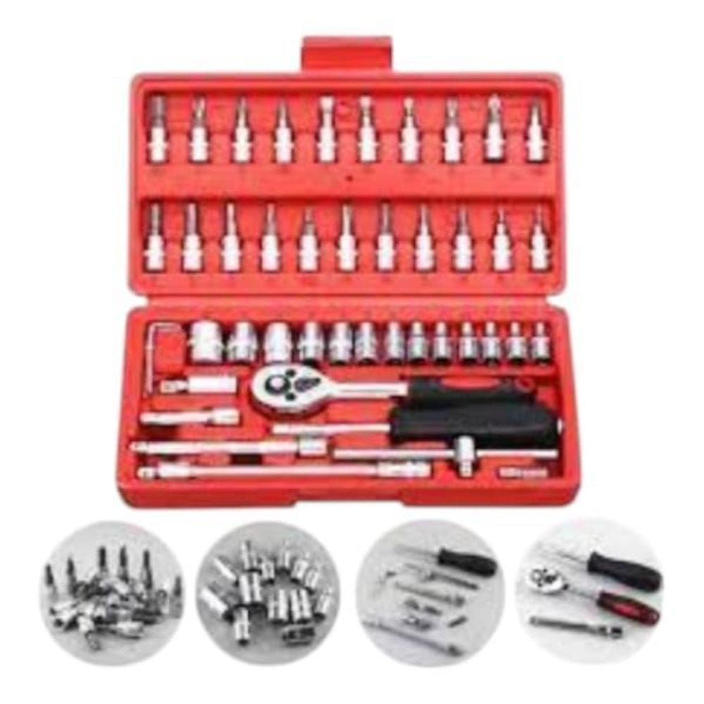 Kit Ferramentas Multiuso E Maleta - 46 Peças