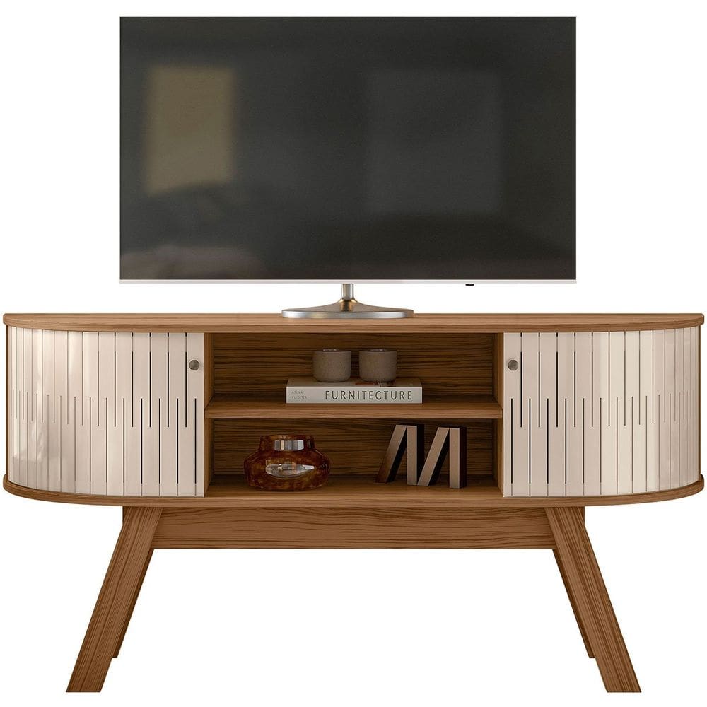 Rack Bancada Atalanta 2 Portas Para Tv de 55" Polegadas
