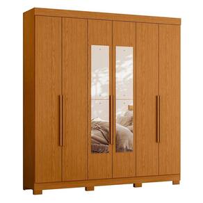 Guarda Roupa Casal Vinci 6 Portas com Espelho - Móveis Albatroz