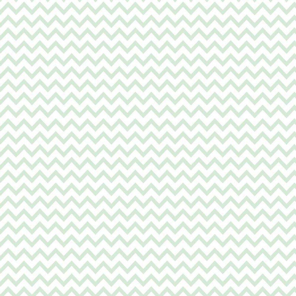 Papel Parede Chevron Verde Claro E Branco Adesivo Decorativo