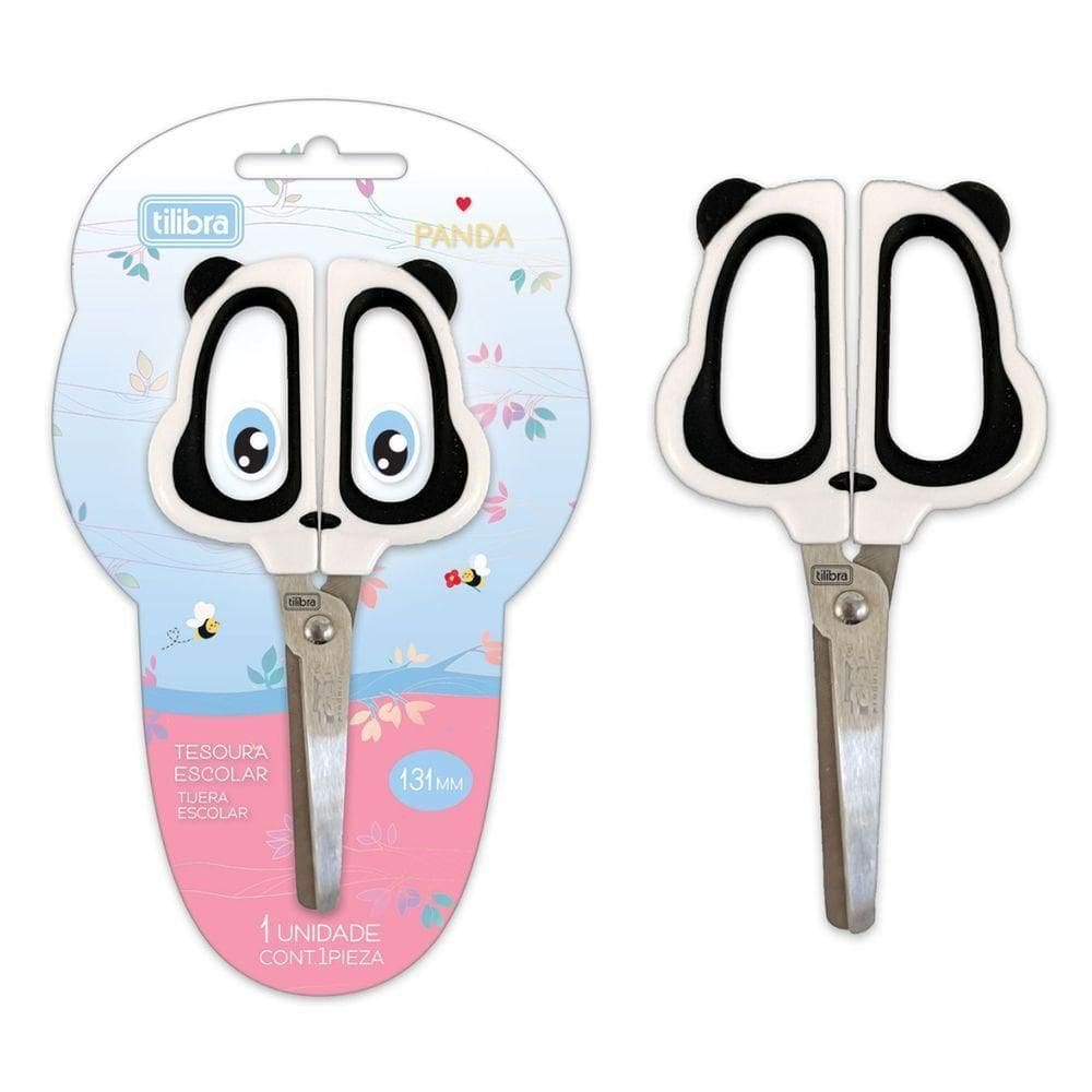 Tesoura Escolar Panda Tilibra - 131mm