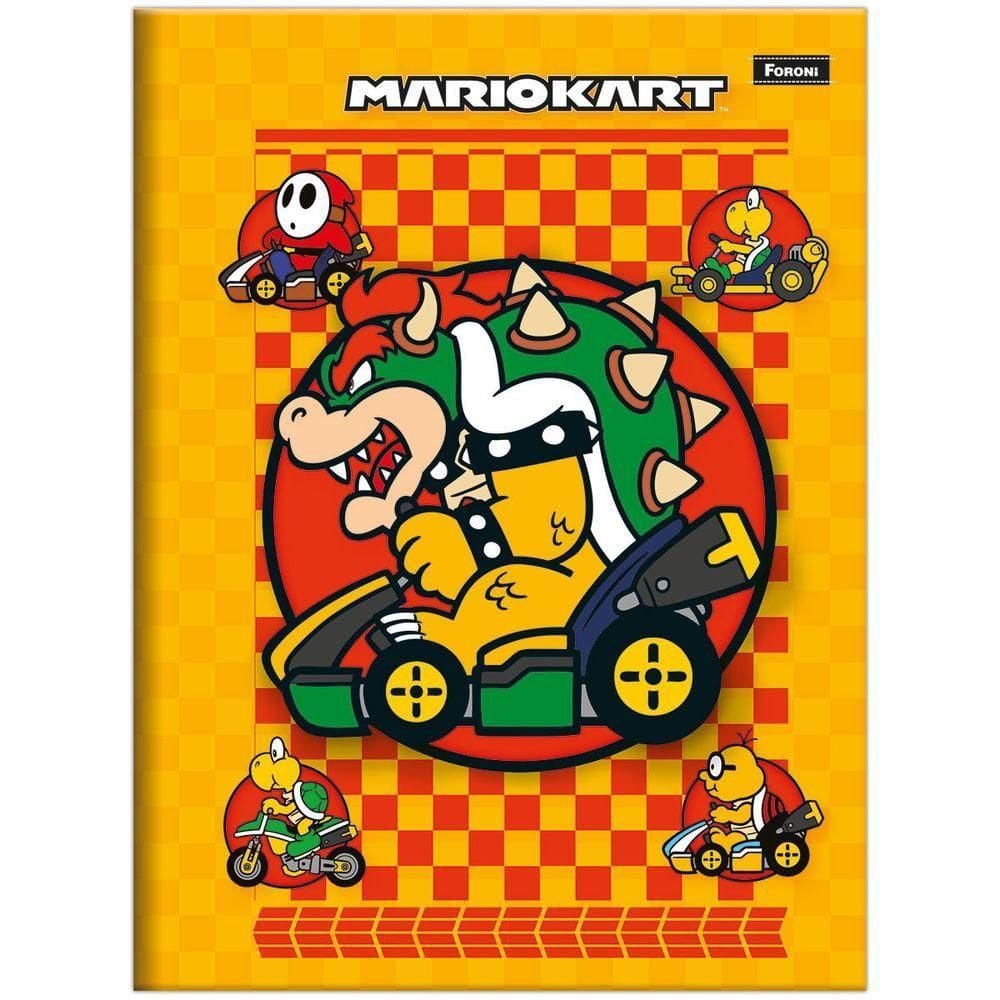 Caderno Universitário Mario Foroni Capa Dura Brochura - 80 Folhas Amarelo