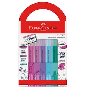 Kit Marca Texto C- Cheirinho Relaxa & Reequilibra Faber Castell - C- 5 Cores