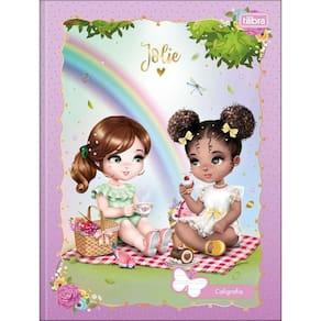 Caderno De Caligrafia Brochura Tilibra Jolie - 40 Folhas Lilás