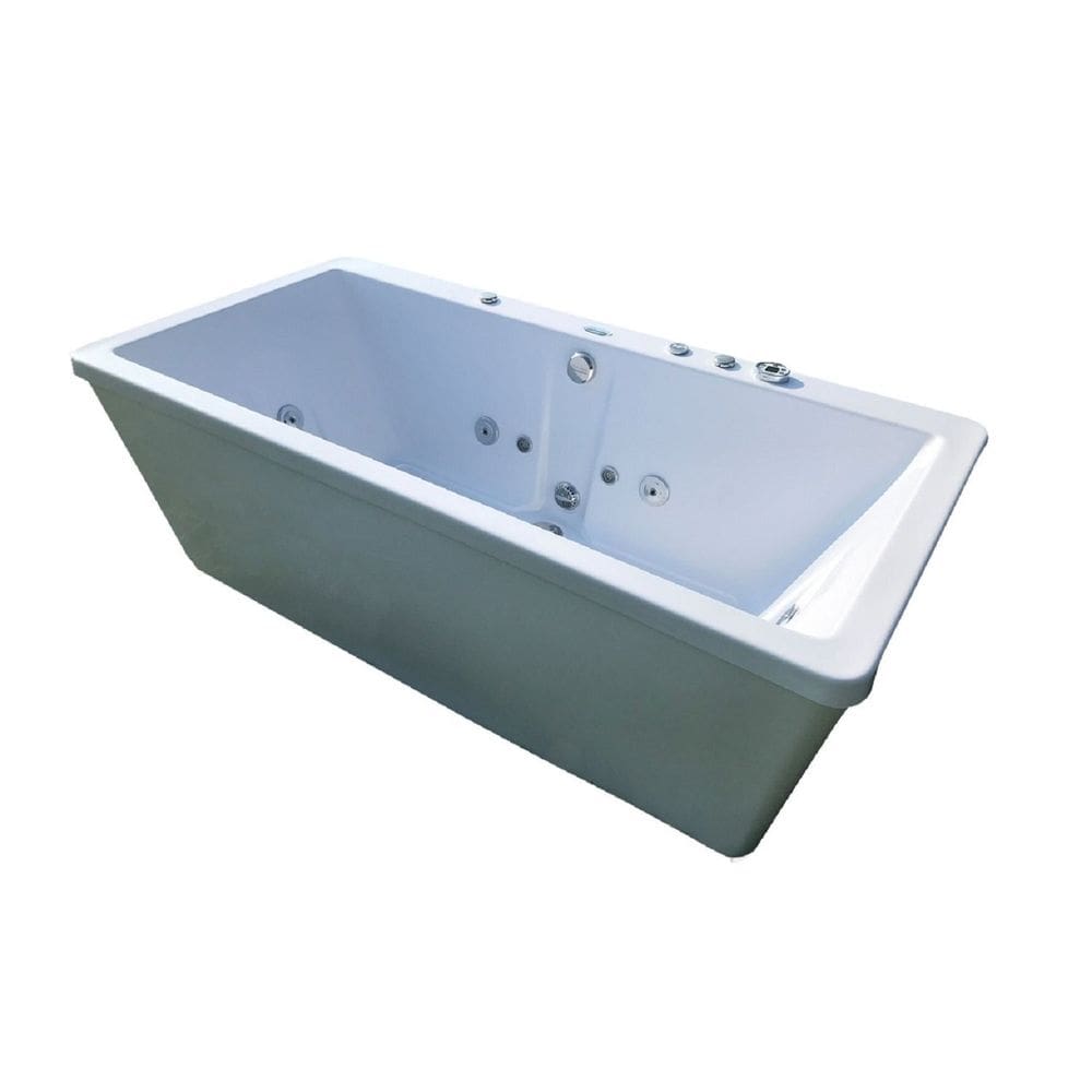 Banheira de Hidromassagem Ouro Fino Contemporânea Pierrot 1,70m X 85cm X 58cm 04 Jatos Branco