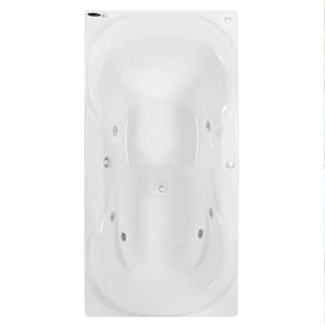 Banheira de Hidromassagem Due Gran Luxo 160x90x50cm - P2 - 110v - com Aquecedor e Cromoterapia Branco