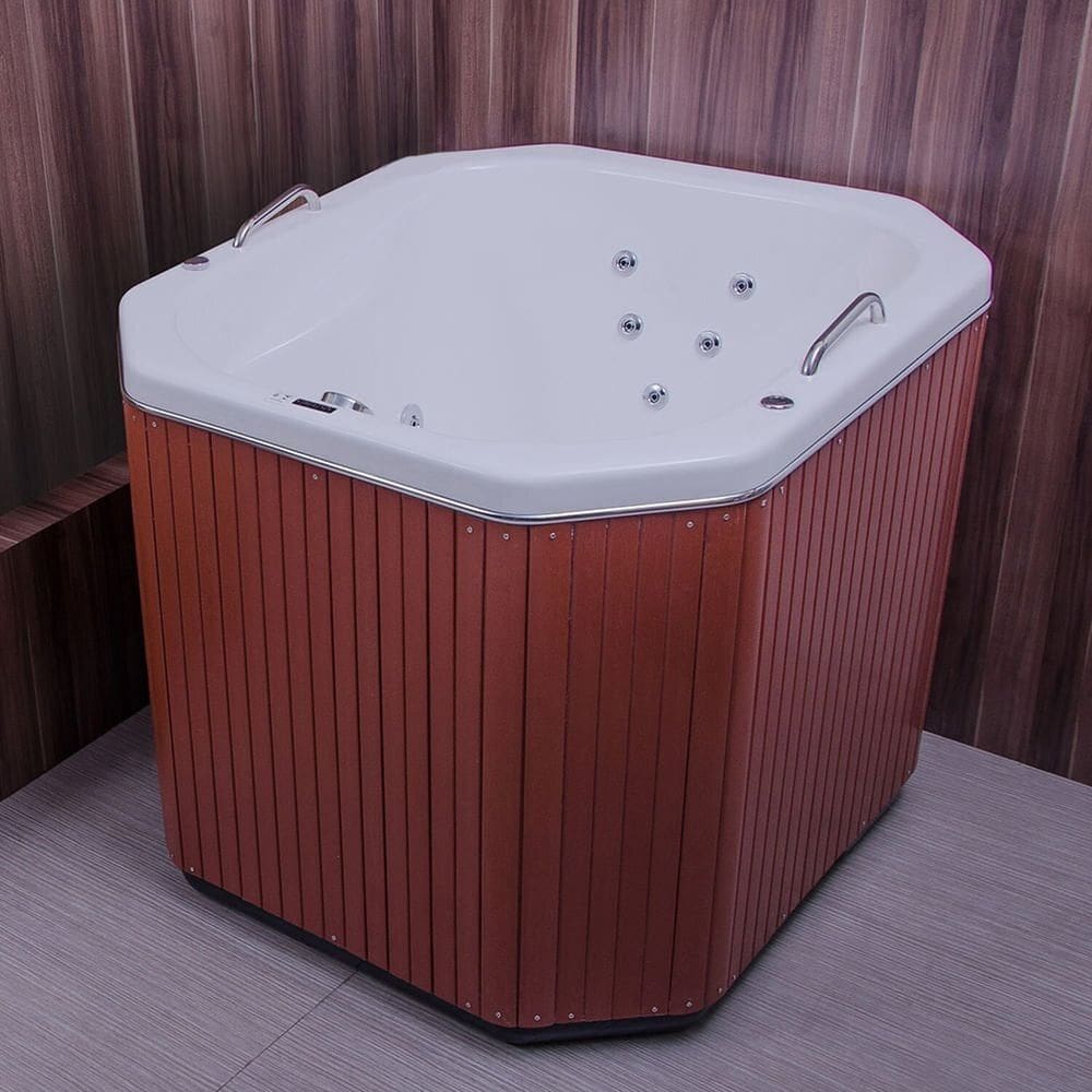 Banheira de Hidromassagem em Gel Coat Ofurô Zen Gran Luxo 110 Cm - 230 Litros Astra - P4 - 110v Branco