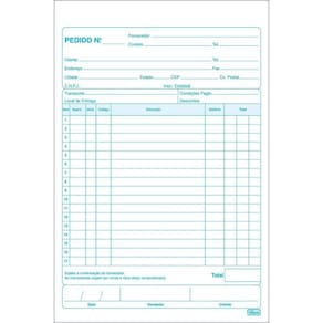 Talão De Pedido 1-18 Medio 24x3 Vias Tilibra - 72 Folhas
