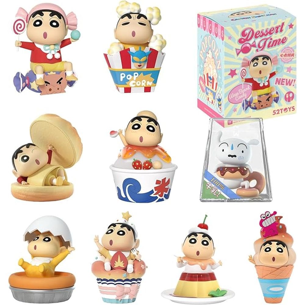 Boneco Blind Box Crayon SHIN CHAN Dessert Time Series
