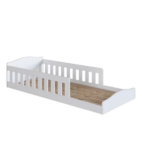 Cama De Chão Infantil Solteiro Proteção Lateral Emily Shop JM