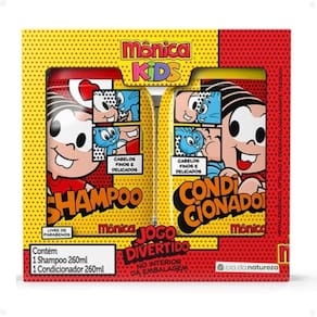 Kit Cia da Natureza Mônica Kids Cabelos Finos e Delicados: Shampoo e Condicionador 260ml