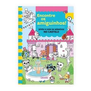 Encontre Os Amiguinhos No Castelo Pinte E Cole Os Adesivos