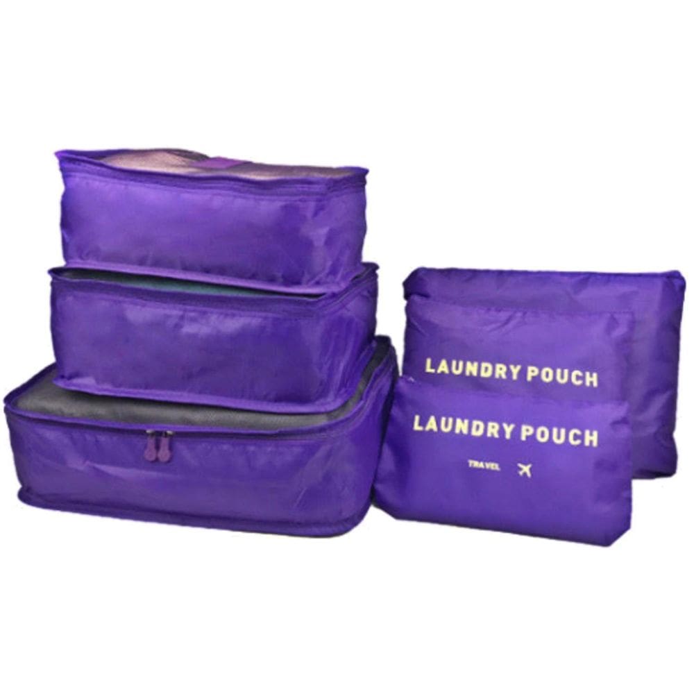Jogo De Necessaire Com 6 Peças Seanite Travel - Lilas
