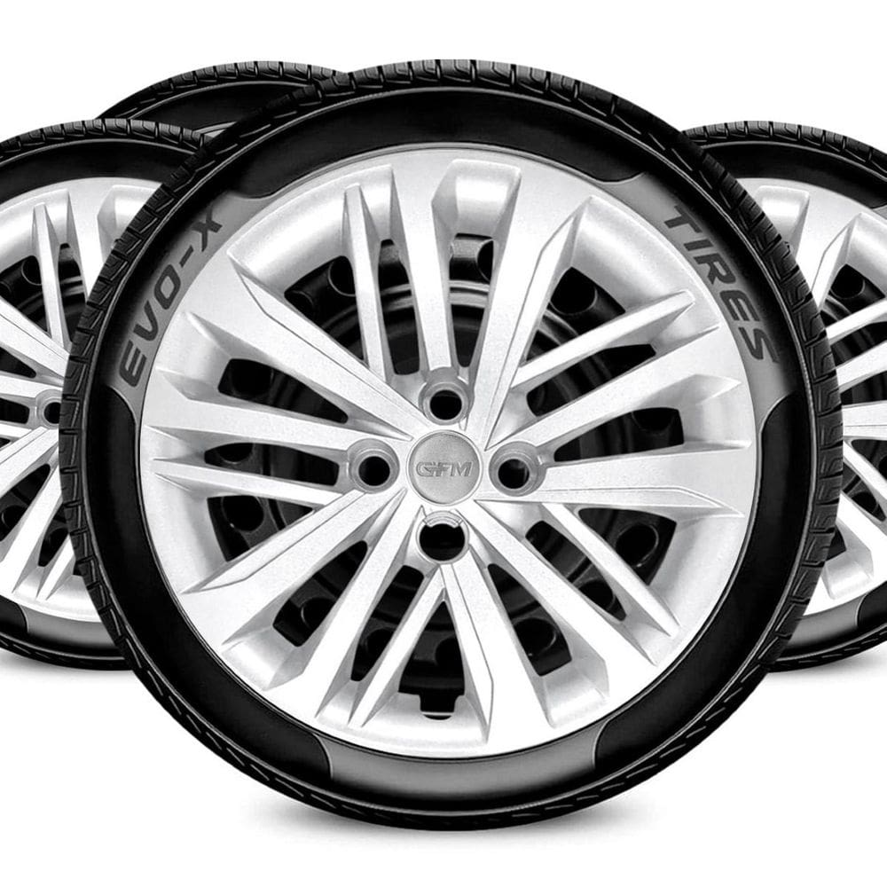 Jogo Calota Aro 15 4x100 Design Cronos Compatível Fiat