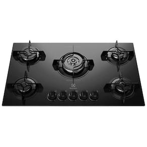 Fogão Cooktop Gás Electrolux Ke5Tp 5 Boca Tripla Chama Preto