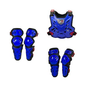 Kit Joelheira Cotoveleira Colete Amx Control Motocross