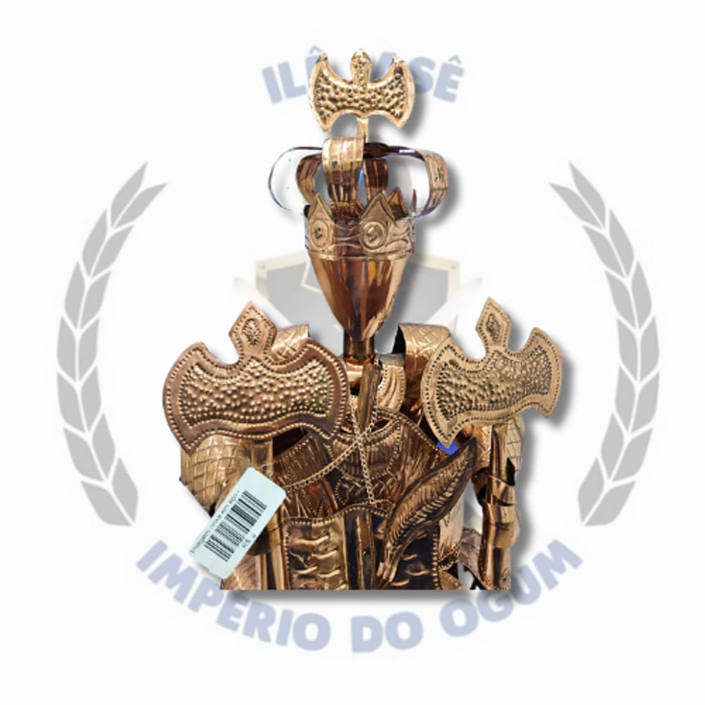 IMAGEM EM AÇO/COBRE 65cm - ORIXÁ XANGÔ 