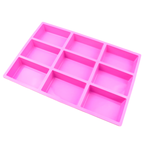 2 Un. Forma Retangular Para Bolos Doces Cozinha Silicone