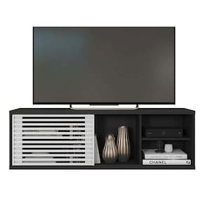 Bancada Para TV até 55 Polegadas Multiverso Preto Caemmun
