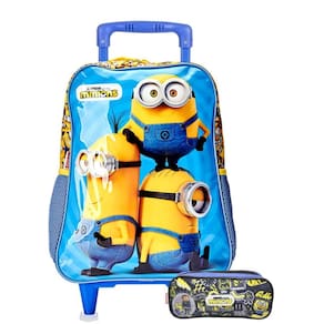 Mochila Minions Meu Malvado Favorito Kit Com Estojo Duplo
