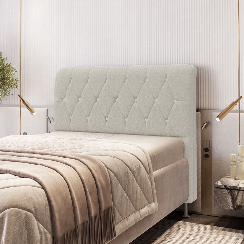 Cabeceira Sirus 195 Premium Bouclê Aradecor 