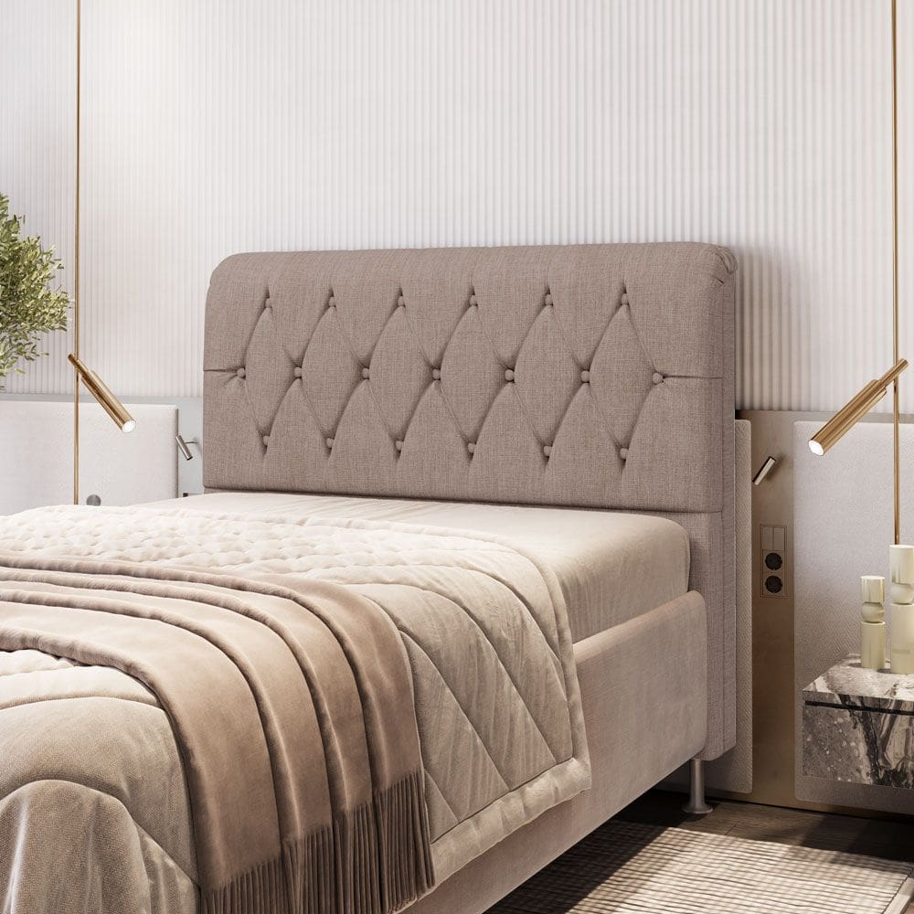 Cabeceira Sirus 140 Premium Linho Aradecor 