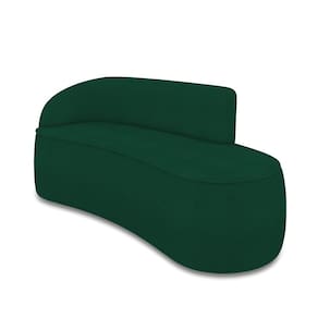 Sofá 3 Lugares Orgânico 180 cm Morgan Bouclê Verde D03 - D`Rossi