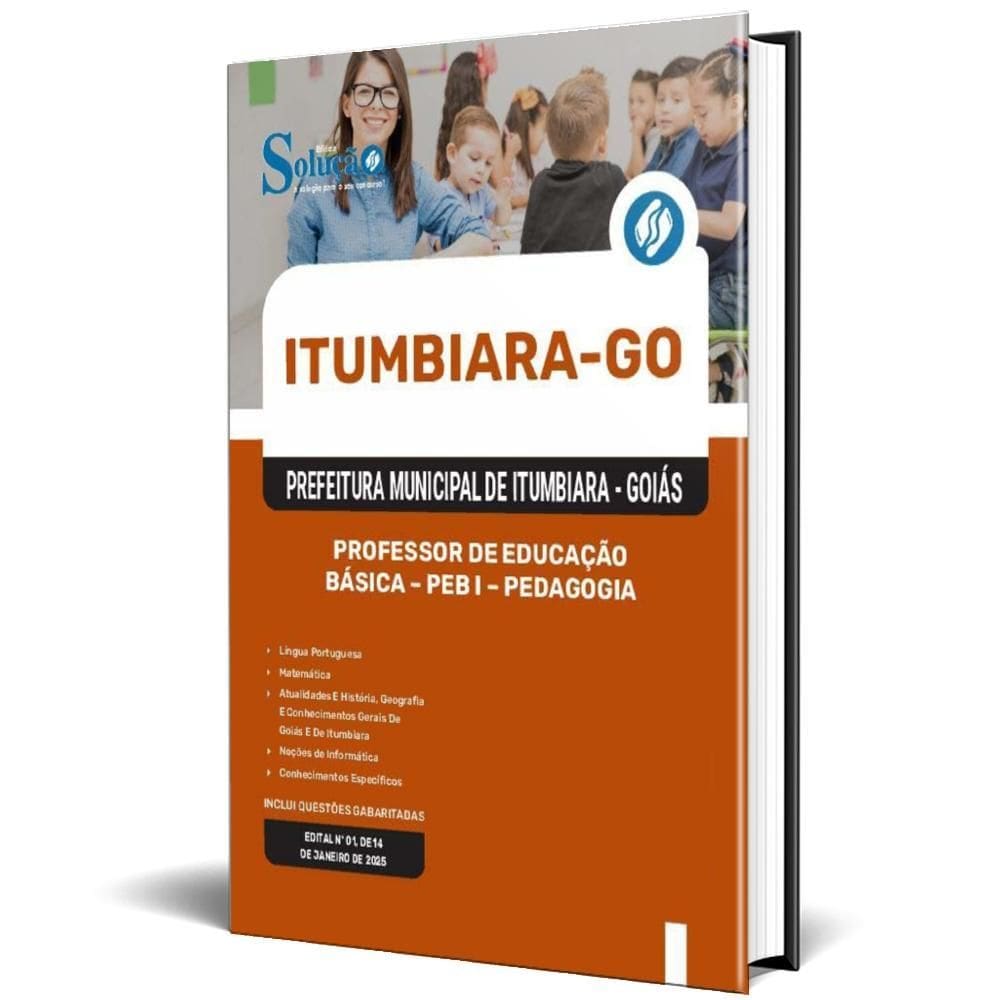 Apostila Prefeitura Itumbiara Go 2025 Professor Educação