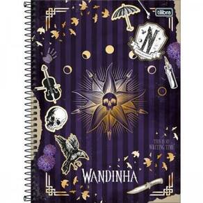 Caderno Universitário Capa Dura 1 Matéria Tilibra Wandinha 80 Folhas
