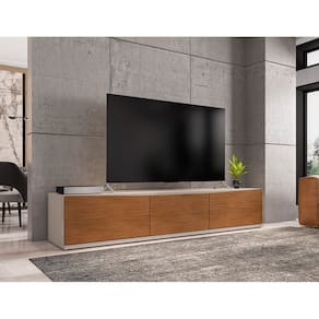Rack Eros 180cm 2 Portas 1 Gaveta para Tv até 60 Polegadas Cedro com OffWhite - Rede Móveis