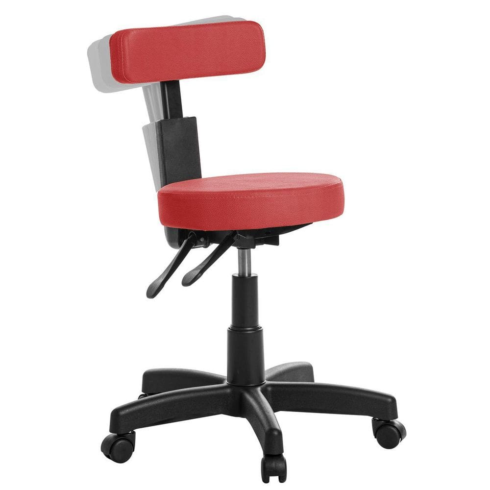 Cadeira Mocho Ergonômica Estética Clinica Rce Vermelho