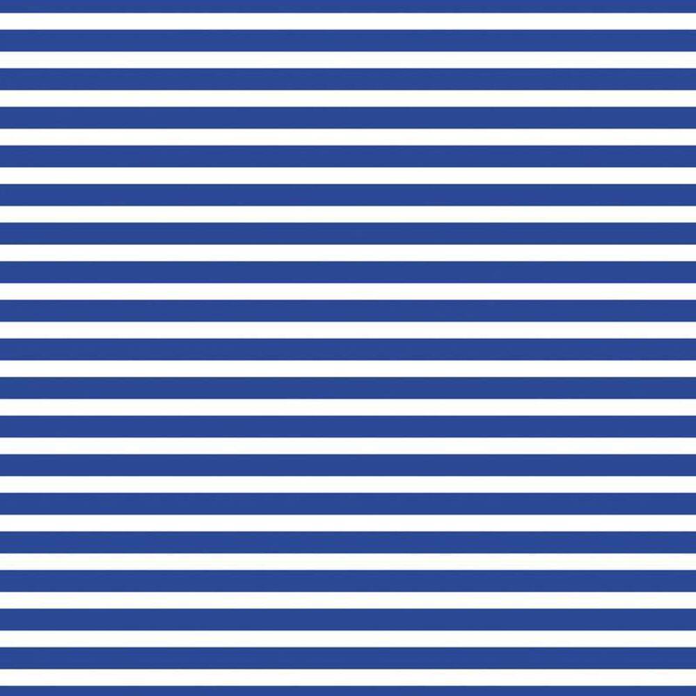 Papel Parede Listrado Azul E Branco Autocolante Sala Quarto
