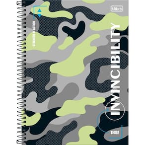 Caderno Universitário Hide Tilibra Capa Dura Espiral - 10 Matérias 160 Folhas Invincibility