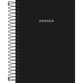 Agenda Executiva Espiral Napoli Preta 12,9 X 18,7 Cm Tilibra - Permanente
