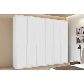 Guarda Roupa 6 Portas E 6 Gavetas Imperatore Branco - Lopas