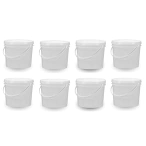 Balde Para Tinta Acrílica 1.8L Branco 8 Pçs