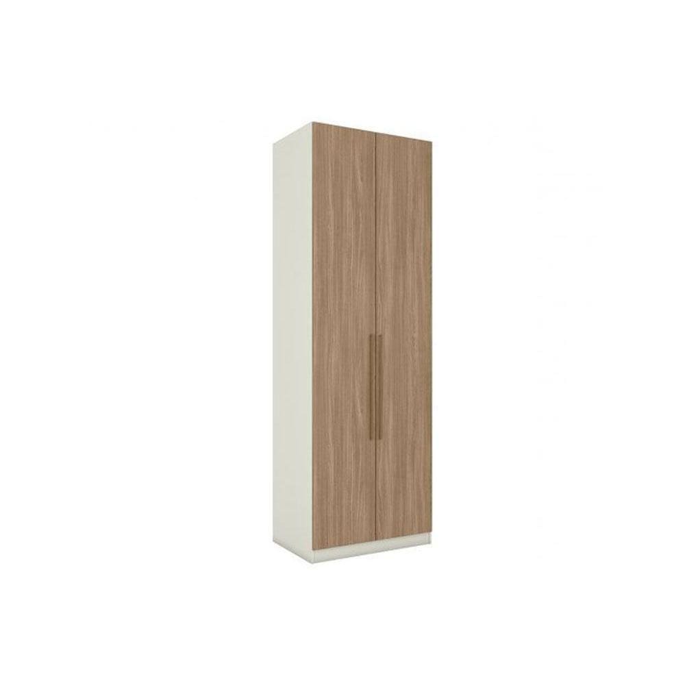 Módulo De Quarto Casal Guarda Roupa C- 2 Portas Mc08 Seletto Areia-jequitibá - Henn