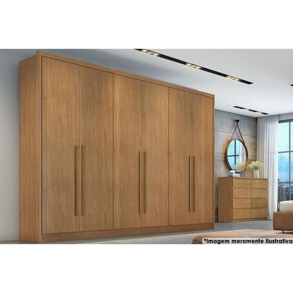 Guarda Roupa 6 Portas E 6 Gavetas Robust-livorno Cumaru -  Horizonte