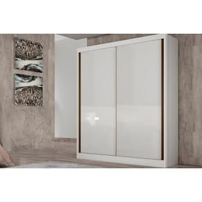 Guarda Roupas 2 Portas De Correr E 3 Gavetas Virtus-toledo Plus Branco - Horizonte
